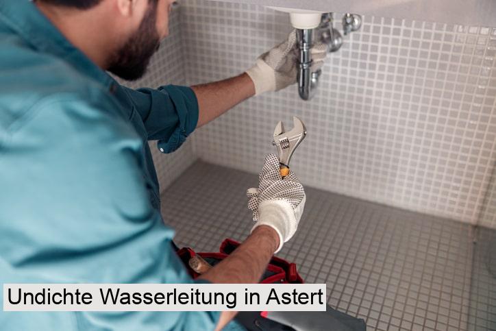 Undichte Wasserleitung in Astert